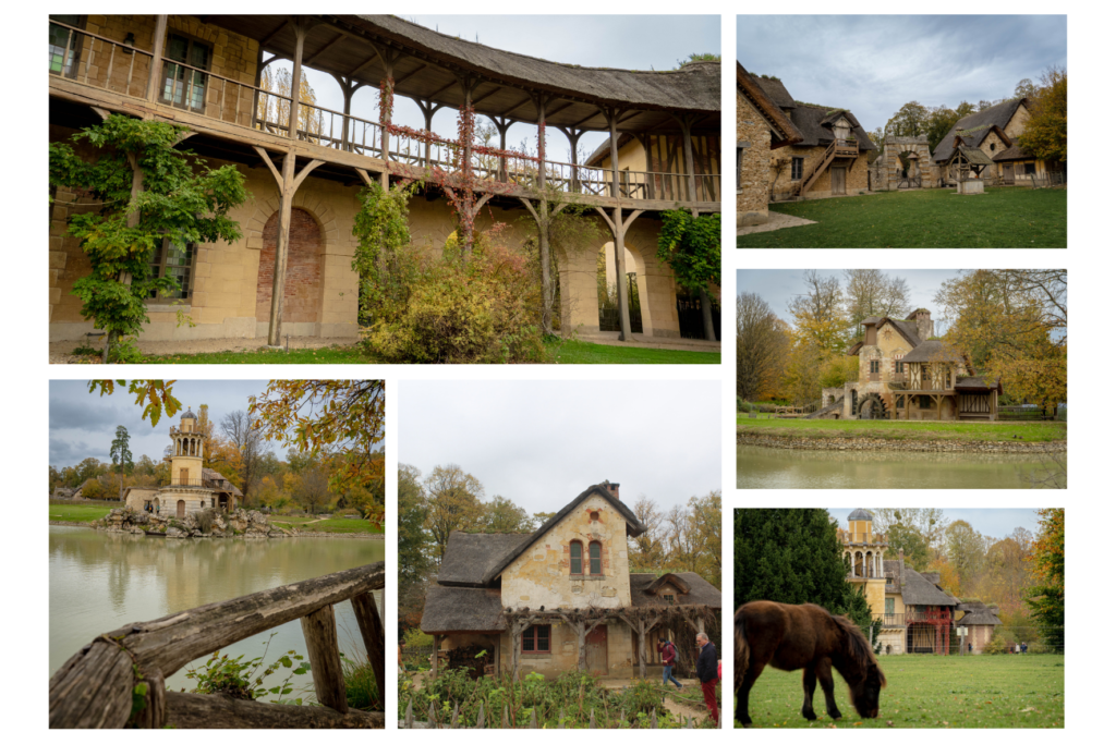 Maison de la reine, hameau, moulin, ferme, tour